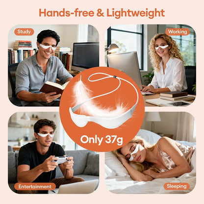 Vyelix EMS Eye Massager Glasses Red Light Therapy